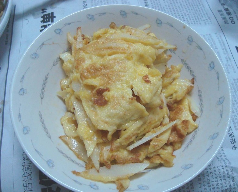 春笋炒鸡蛋很香.-19楼私房菜-杭州19楼