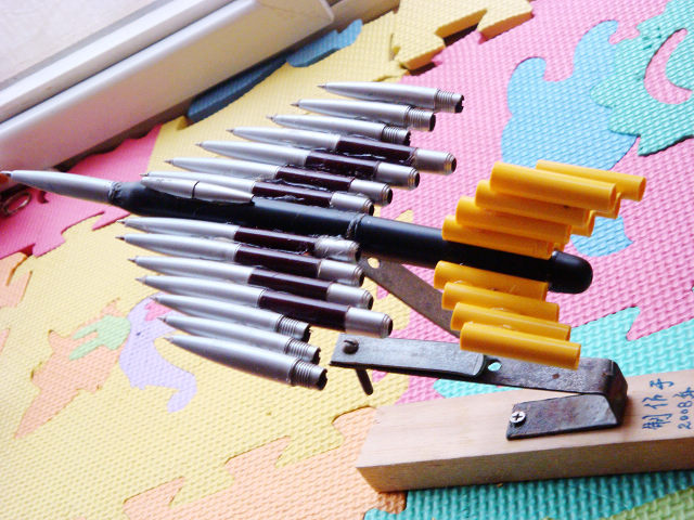 我的废旧品工艺品---笔,纸,吸管等等-手工DIY-杭