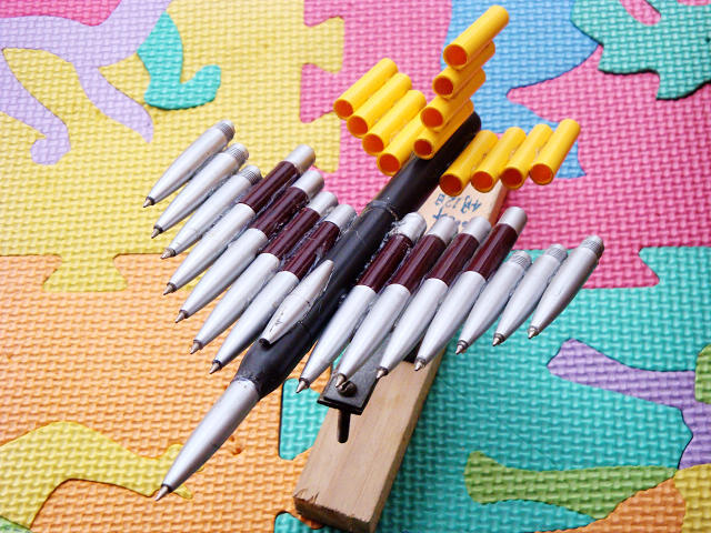 找呼废旧品工艺品---笔,纸,吸管扥扥-手工DIY