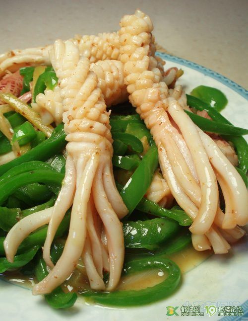 青椒炒鱿鱼(已经上传图片喽!)-19楼私房菜-杭州