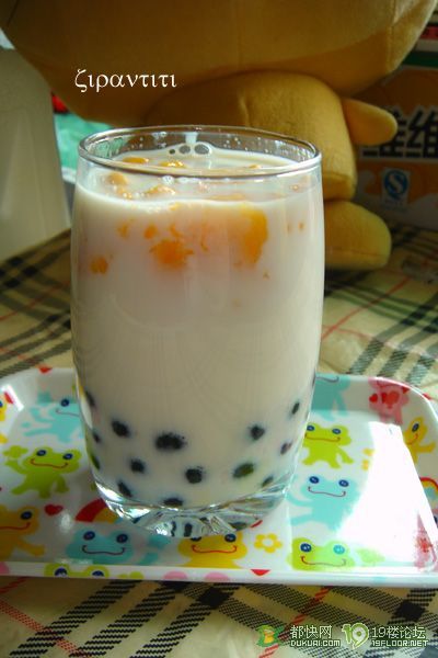 *籽然&甜品*大果粒芒果珍珠牛奶-美食俱乐部