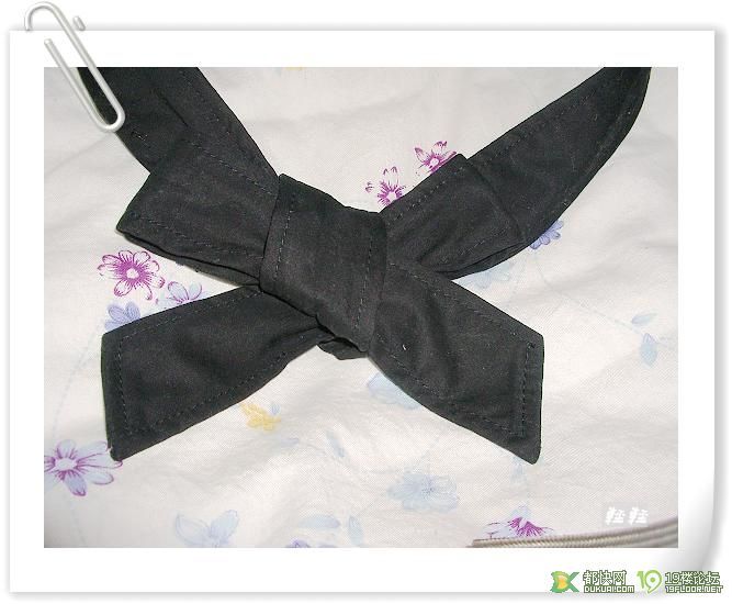 [求助]有谁知道大衣上的蝴蝶节怎么打?-咖啡大