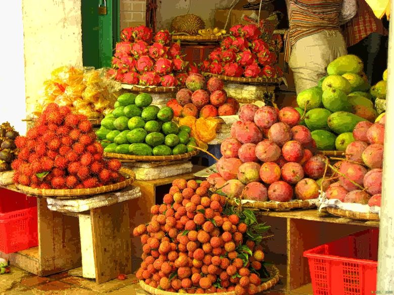看看海南的水果摊