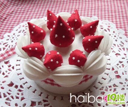 DIY不织布蛋糕 步步图解基础教程-手工DIY-杭州19楼