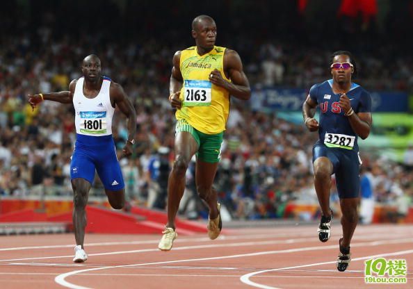田径男子百米飞人战博尔特破世界纪录
