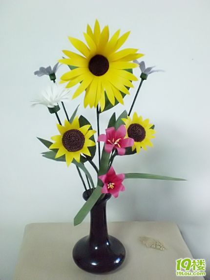 我用废纸做的蓝色妖姬已上快报啦(蔷薇、玫瑰