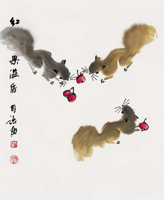 中国 国画艺术-小品画-咖啡大教室-杭州19楼