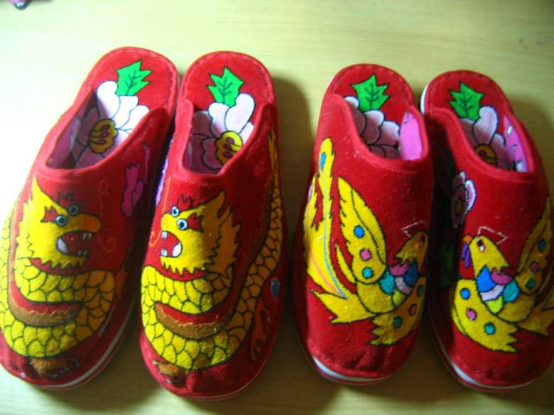 自己做的龙凤拖鞋-手工DIY-杭州19楼