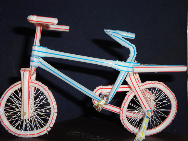 我的废旧品工艺品---笔,纸,吸管等等-手工DIY-杭