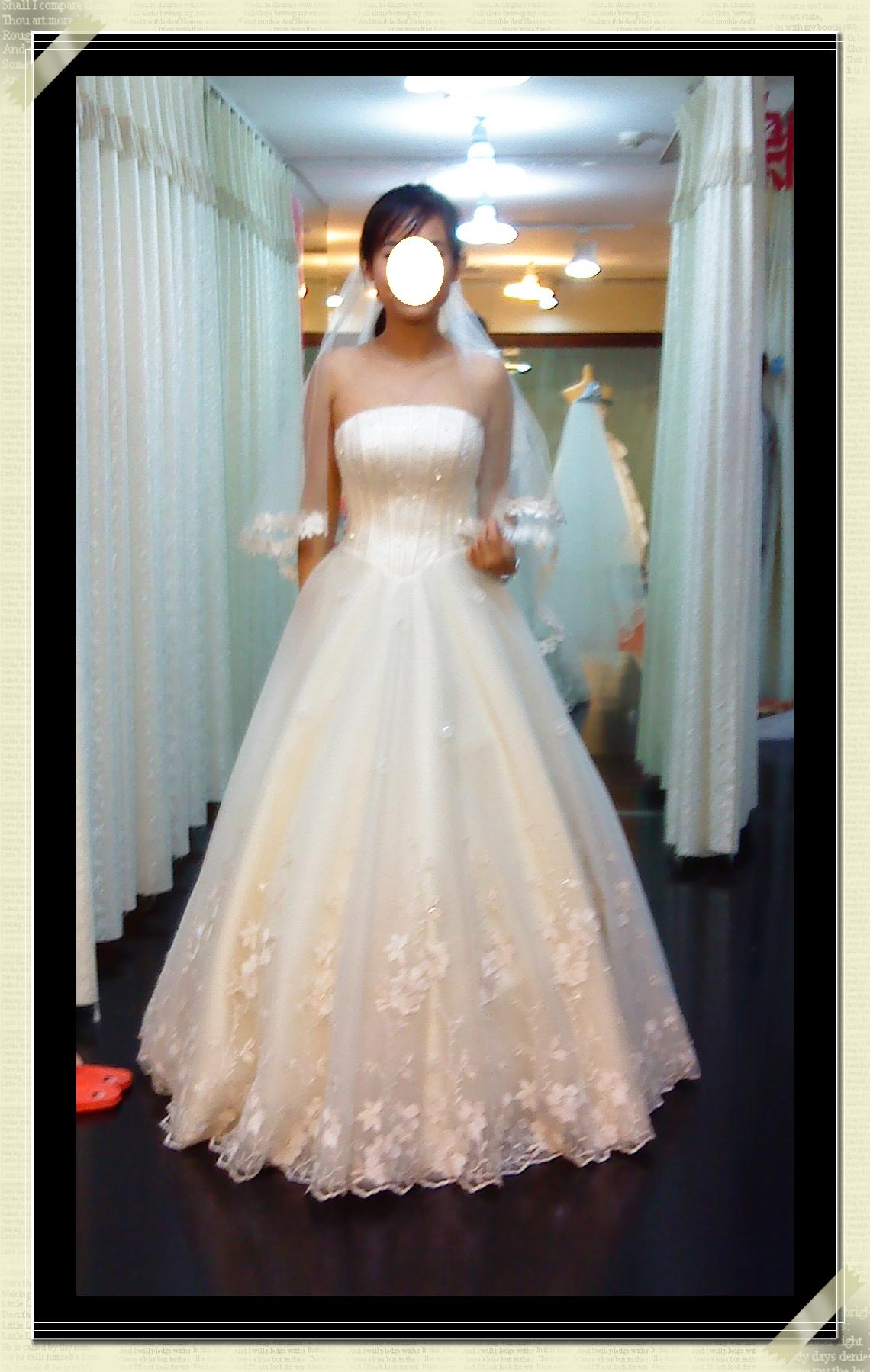 迫不及待试婚纱去啦