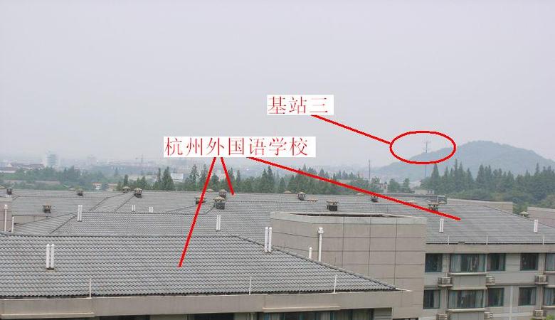 惊!杭外学生宿舍西南角不足百米的两架移动基