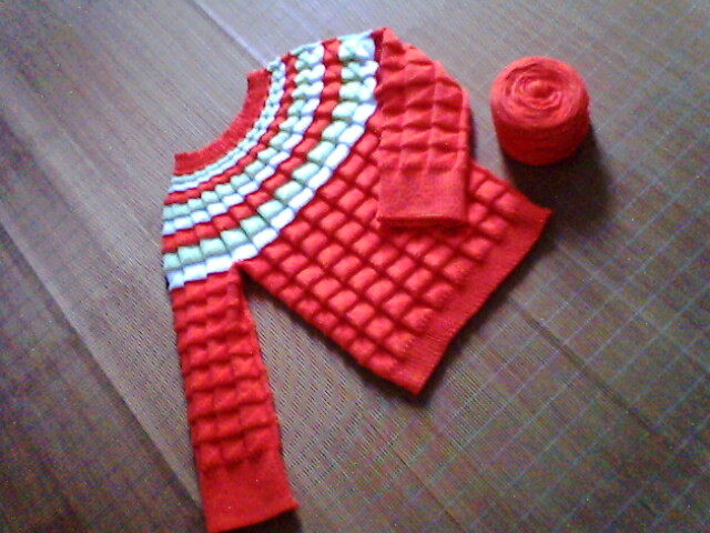 看看我的DIY--自己织的宝宝毛衣-手工DIY-杭州