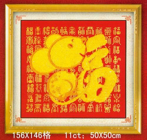 有没有想要十字绣五福图的图纸,excel做的客厅别墅v图纸图纸图片