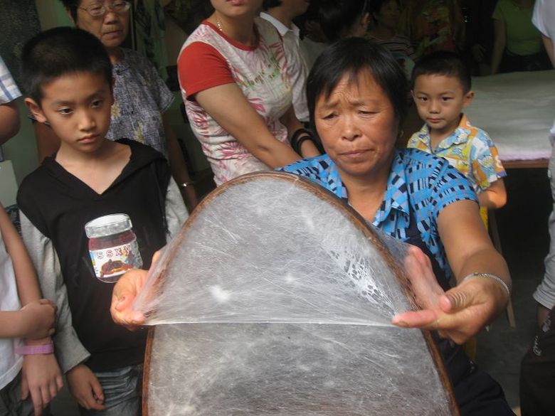 (亲临现场)蚕丝棉的加工过程-边走边拍-杭州19楼