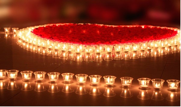 喜欢浪漫的,生日那天为她布置的场景,要是你是