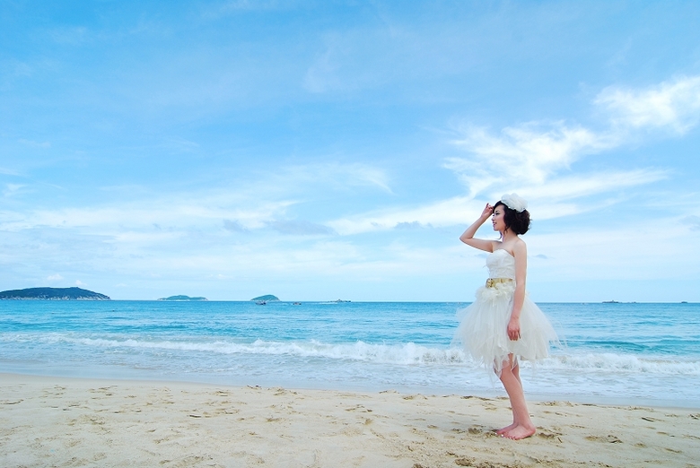 ☆★当狮子遇上天蝎--海边唯美婚纱照(三亚亚龙
