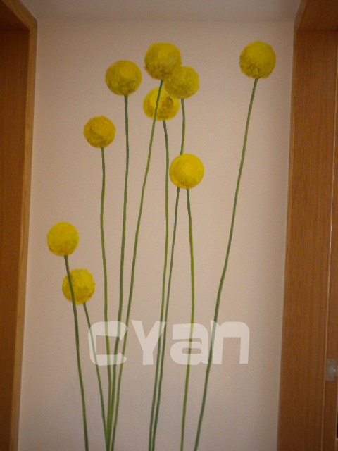 为网友画的玄关墙绘新作品(有分层步骤图)-居家