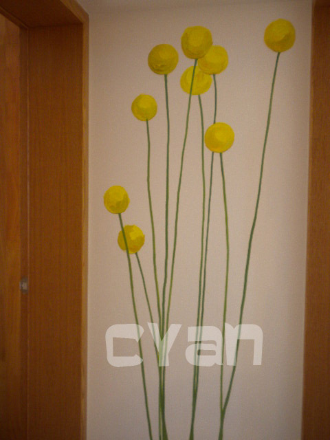 为网友画的玄关墙绘新作品(有分层步骤图)-居家