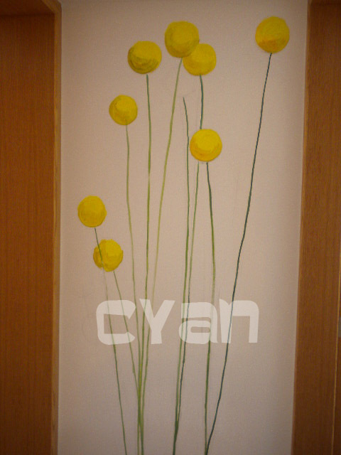 为网友画的玄关墙绘新作品(有分层步骤图)-居家