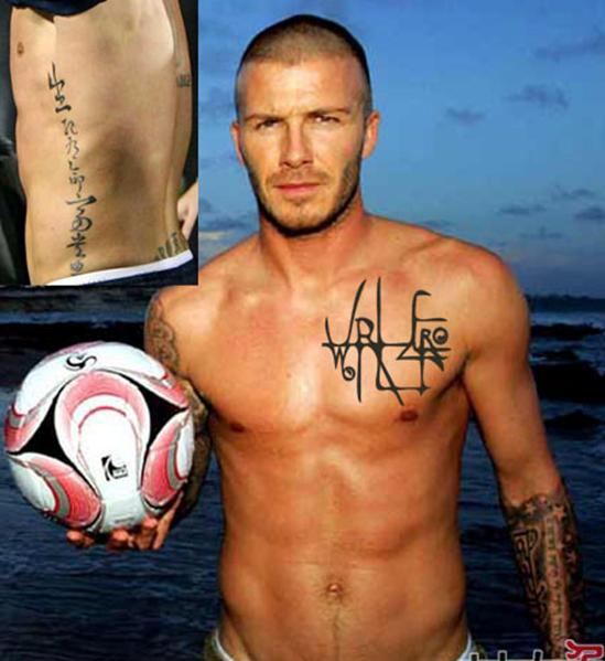 国运动员喜爱汉字纹身 不懂含义闹笑话-八卦田