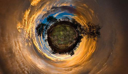震撼!壮观的360度全景立体投影艺术-创意-养眼
