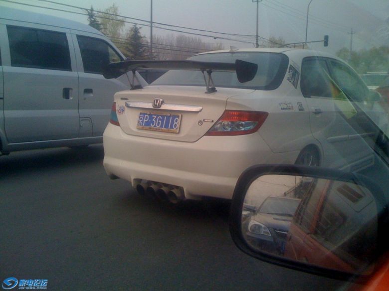 牛B,爆改,小飞度后面4根排气管,还中出!