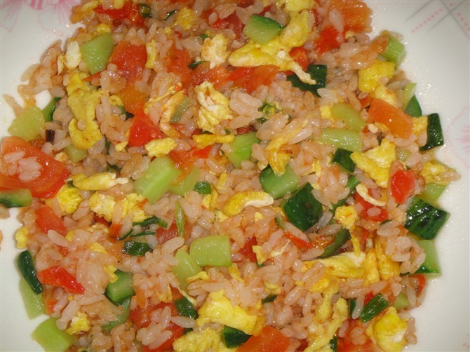 女儿的早点-番茄蛋炒饭-19楼私房菜-杭州19楼