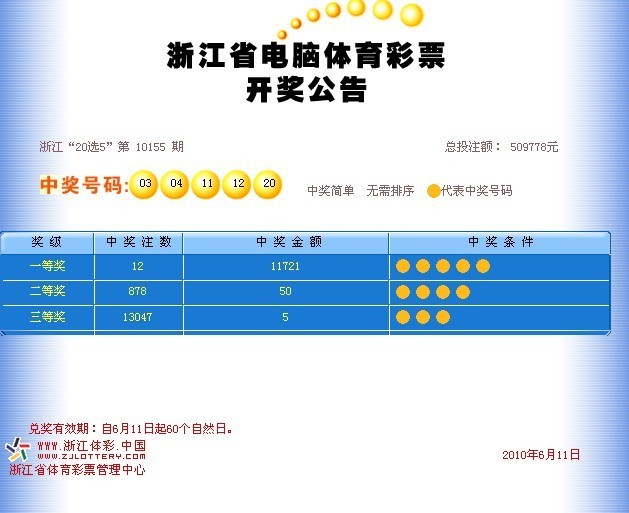 2010-6-11 福彩 体彩开奖公告-其他-彩票攻略-杭