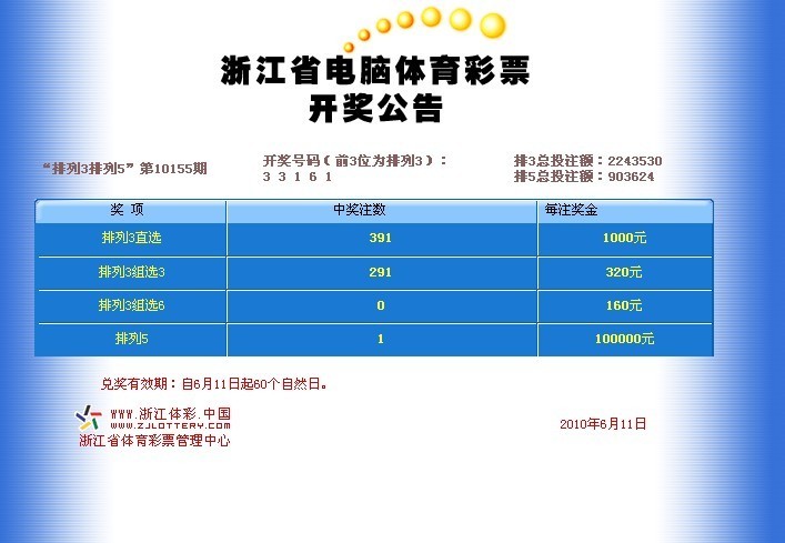 2010-6-11 福彩 体彩开奖公告-其他-彩票攻略-杭