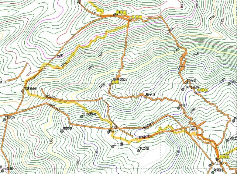 南風面，儒峰 湖羊頂穿越路線
