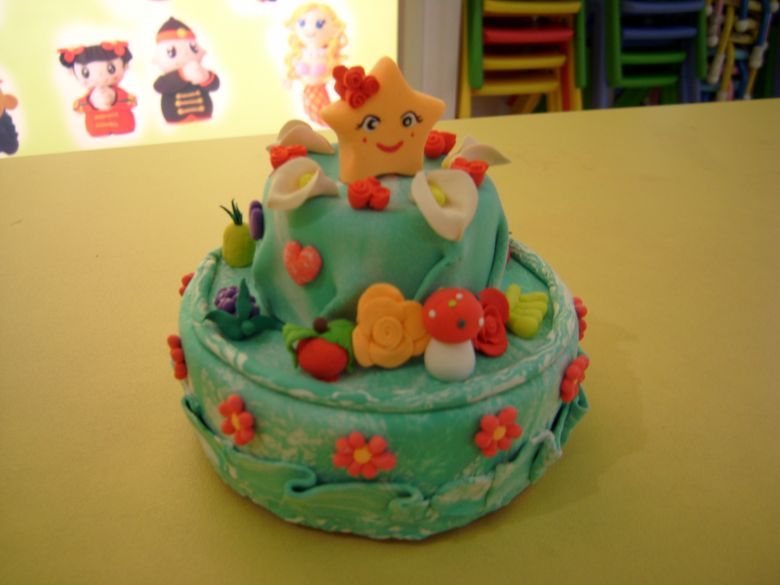 自制纸黏土蛋糕