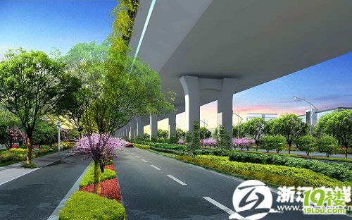 高架+隧道+地面道路 杭州彩虹快速路(滨江段)破