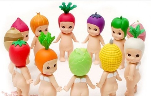 可爱的蔬菜宝宝-sonny angel 丘比娃娃-创意玩具