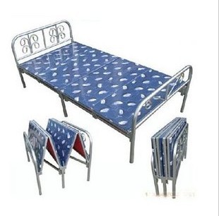 因搬家转让2米*1.2米实木(2米*1米铁床)四折折