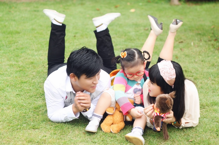 飘宝贝一家三口晒幸福，你们懂的~-妈咪宝宝秀-杭州19楼