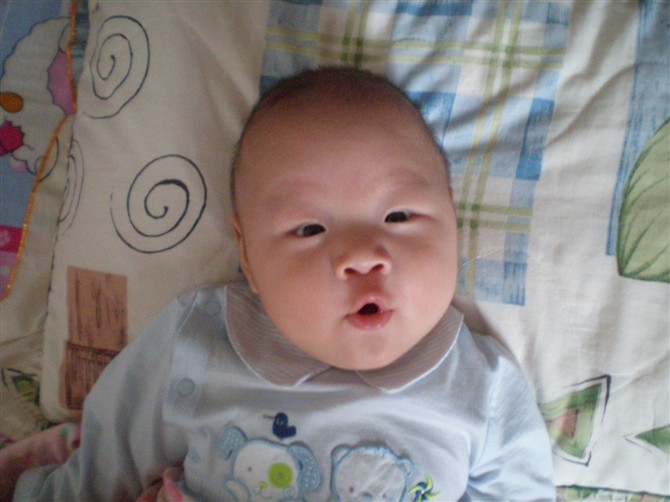 酒窝男-天生喜感-天天四个月了--图片更新了---