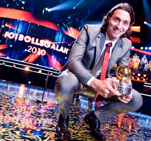 伊布获2010瑞典足球先生 遗憾伤缺德国友谊赛