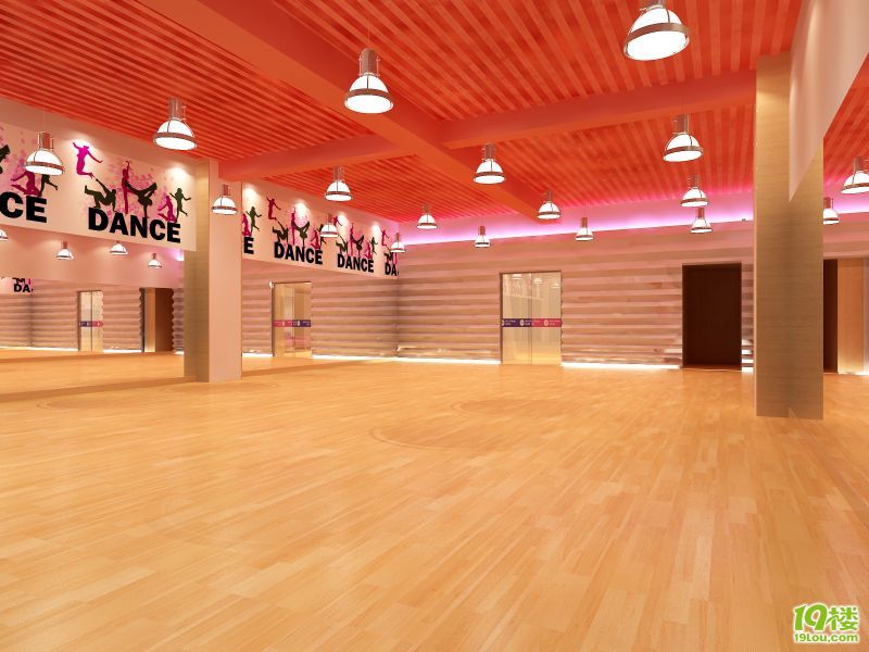 最近做的一个舞蹈房方案 花了3小时-装修大本营-杭州19楼