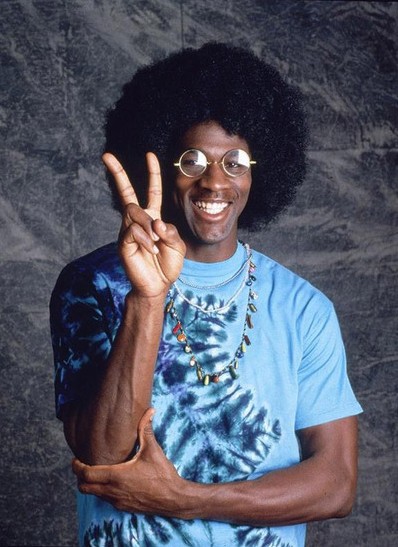 乔丹罕见的非主流造型