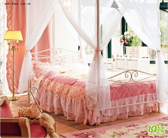 每个女人都有一个公主梦,各种粉嫩房间风格,让