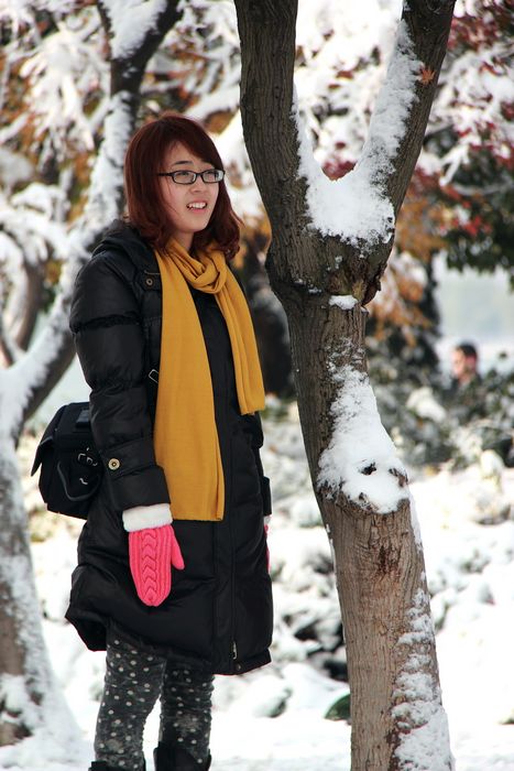 第一台单反 第一次拍雪景、美女-边走边拍-杭州