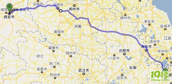 询问杭州到西安自驾路线图片