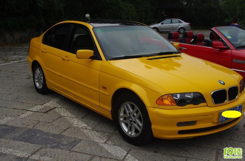 杭州12万出一台黄色宝马320i 有照片-二手车-杭