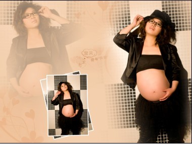 晒晒我家四月的兔宝宝30周大肚子-准妈妈论坛