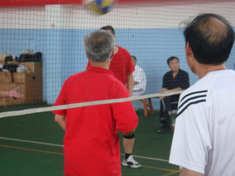 红色的气排球之江一队(杭州滨江晶都杯气排