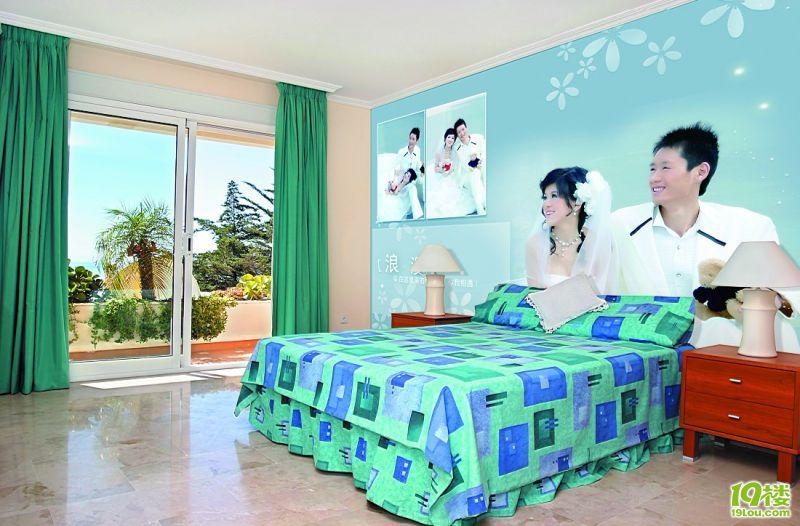 个性儿童照、婚纱照可定制墙纸壁画-装修大本