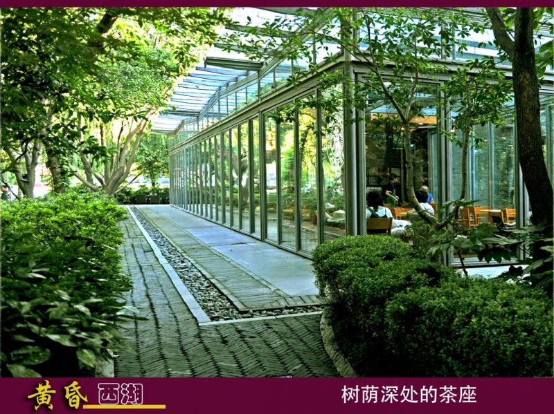 西湖的美麗黃昏