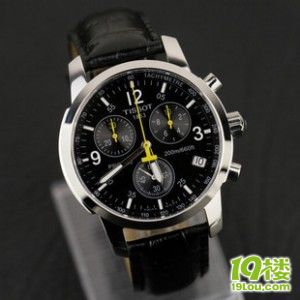 天梭手表正品 6针计时 运动 码表 石英男表 T17