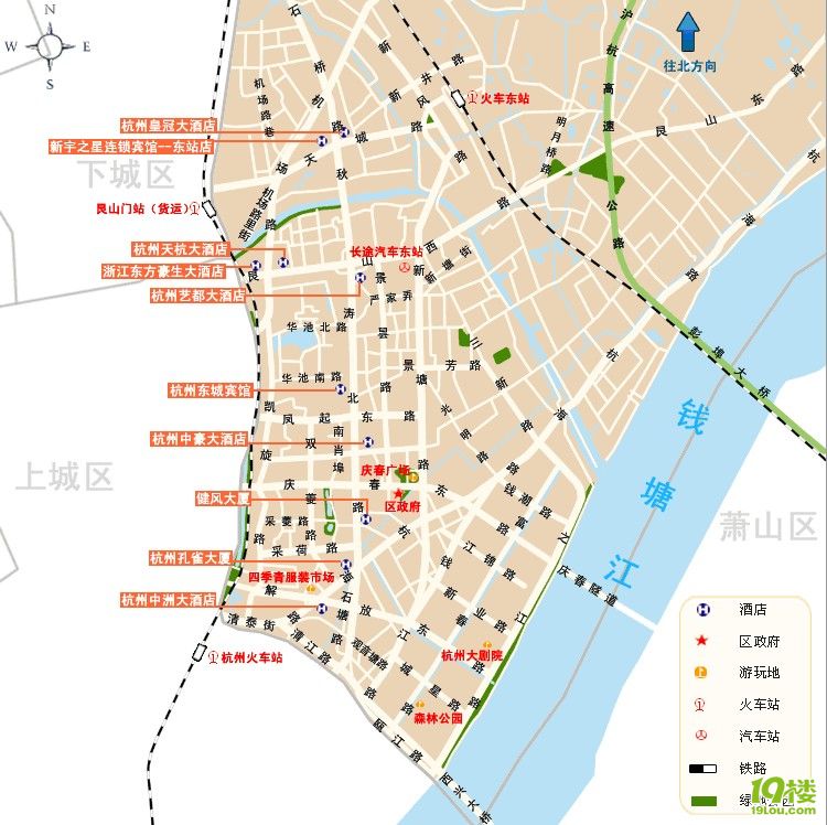 杭州江干区地图 杭州江干区三维地图 最新杭州