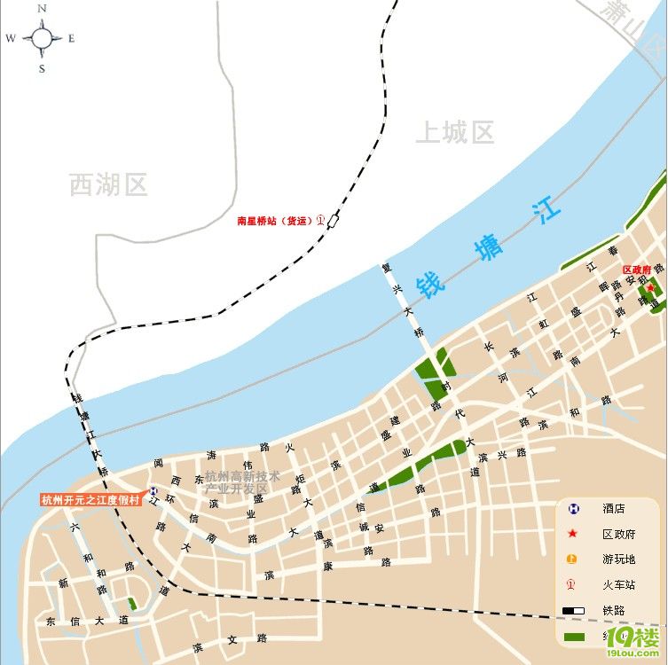 杭州滨江地图 杭州滨江三维地图 最新杭州滨江